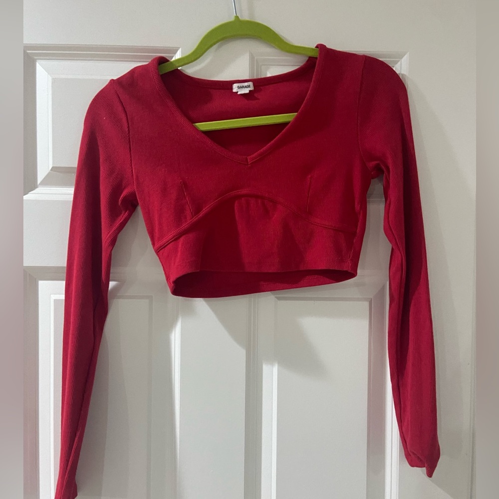 Small Garage long sleeve with underbust (model is pictured in black version)